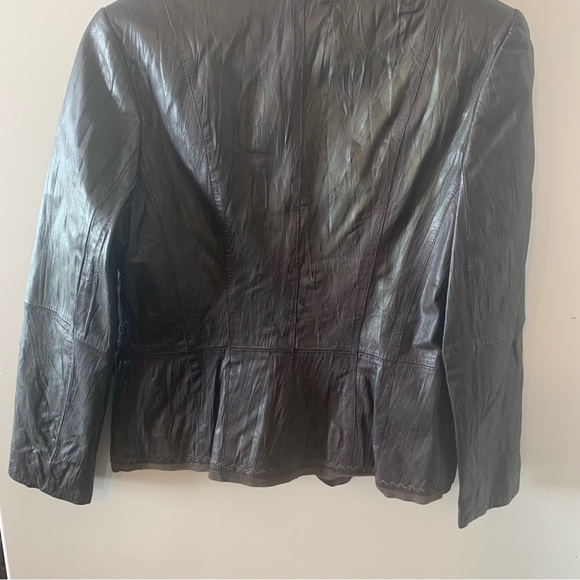 Gerry Weber size 6 Leather Jacket - Picture 7 of 11